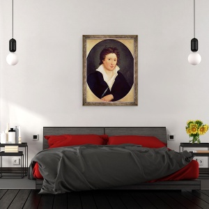 Tablou inramat - Amelia Curran - Portret De Percy Bysshe Shelley, 60 x 80 cm - Img 3