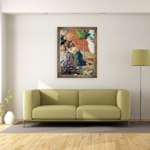 Tablou inramat - Andrea Mantegna - Agonia in gradina II, 60 x 80 cm - Img 2