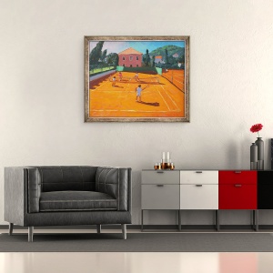 Tablou inramat - Andrew Macara - Argila Court Tenis, Lapad, Croatia,2012, 50 x 60 cm - Img 2