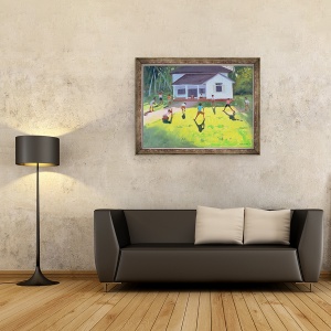 Tablou inramat - Andrew Macara - Cricket, Sri Lanka, 70 x 90 cm - Img 2
