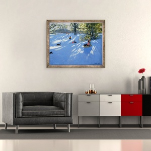Tablou inramat - Andrew Macara - Ninsoare devreme, Darley Park, 50 x 60 cm - Img 2