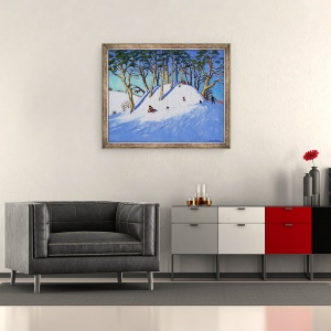 Tablou inramat - Andrew Macara - Sanius de Craciun, 50 x 60 cm - Img 2