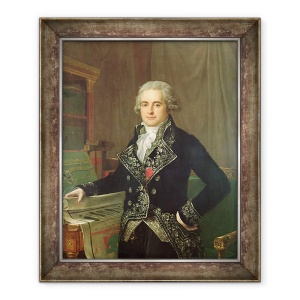 Tablou inramat - Anicet-Charles Lemonnier - Portretul lui Jean Antoine Chaptal 1756-1832 Comte de Chanteloupe, 50 x 60 cm