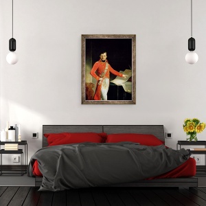 Tablou inramat - Anne Louis Girodet de Roucy-Trioson - Portretul lui Napoleon I 1769-1821, 60 x 80 cm - Img 3