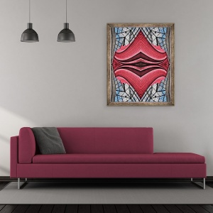 Tablou inramat - Ant Smith - Buze de otel, 50 x 60 cm - Img 2