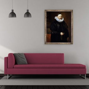 Tablou inramat - Anthony van Dyck - Portret De Adriaen Stevens, 70 x 85 cm - Img 2