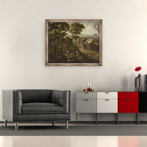 Tablou inramat - Antonio de Espinosa - Noiembrie si decembrie din Los doce meses del año Cele douasprezece luni ale anului, 50 x 60 cm - Img 2