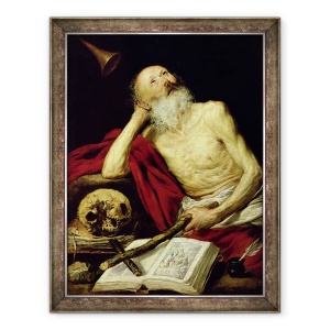 Tablou inramat - Antonio Pereda y Salgado - St. Jerome, 60 x 80 cm