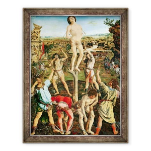Tablou inramat - Antonio Pollaiuolo - Martiriul Sfantului Sebastian, 60 x 80 cm