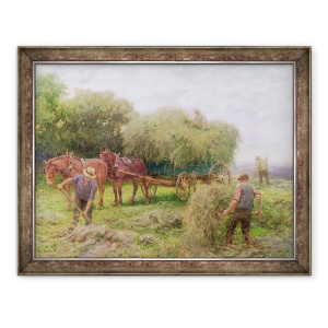 Tablou inramat - Arthur Hopkins - Haymaking, 70 x 90 cm