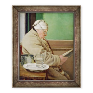 Tablou inramat - August Krafft - Portretul Judecatorului Jacob Wilder, 50 x 60 cm