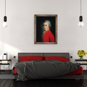 Tablou inramat - Barbara Krafft - Wolfgang Amadeus Mozart, 60 x 80 cm - Img 3