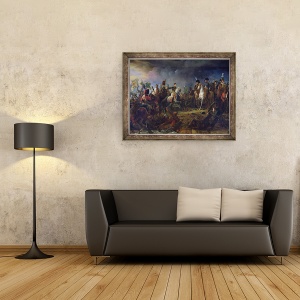 Tablou inramat - Baron Gerard, Francois Pascal Simon - Batalia de la Austerlitz, 2 decembrie 1805, 70 x 90 cm - Img 2