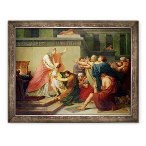 Tablou inramat - Baron Gerard, Francois Pascal Simon - Iosif recunoscut de fratii sai, 70 x 90 cm