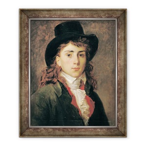 Tablou inramat - Baron Gerard, Francois Pascal Simon - Portretul Baronului Antoine Jean Gros 1771-1835 Varsta de 20 de ani, 70 x 85 cm
