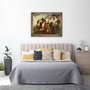 Tablou inramat - Bartolome Esteban Murillo - Rebecca si Eliezer la fantana, 60 x 80 cm - Img 3