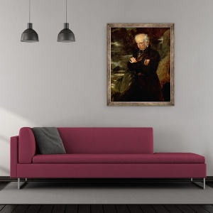 Tablou inramat - Benjamin Robert Haydon - Portretul lui William Wordsworth 1770-1850 1842, 50 x 60 cm - Img 2