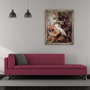 Tablou inramat - Benjamin West - Nemurirea lui Nelson, 50 x 60 cm - Img 2