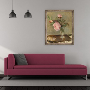 Tablou inramat - Berthe Morisot - Bujori, 50 x 60 cm - Img 2