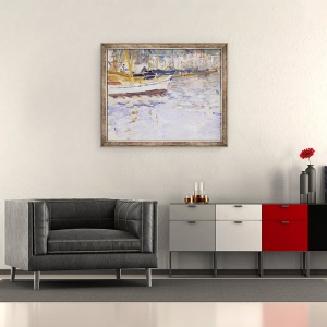Tablou inramat - Berthe Morisot - Portul Nisa, 50 x 60 cm - Img 2