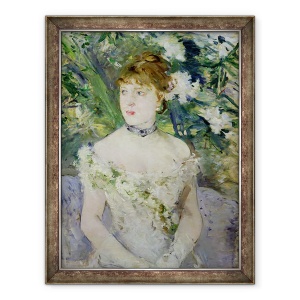 Tablou inramat - Berthe Morisot - Tanara in rochie de bal, 70 x 90 cm