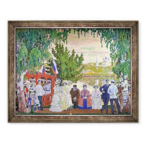 Tablou inramat - Boris Mikhailovich Kustodiev - Adunarea festiva, 70 x 90 cm