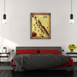 Tablou inramat - Byzantine - Scara cereasca a Sfantului Ioan de Climacus, 60 x 80 cm - Img 3