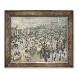 Tablou inramat - Camille Pissarro - Boulevard des Italiens, Dimineata, Lumina soarelui, 50 x 60 cm