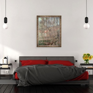 Tablou inramat - Camille Pissarro - Coasta de Boeufs la LHermitage, Pontoise, 60 x 80 cm - Img 3