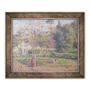 Tablou inramat - Camille Pissarro - Gradina de legume la Hermitage, Pontoise, 70 x 85 cm