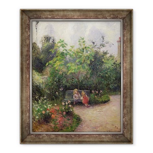 Tablou inramat - Camille Pissarro - Un colt al Gradinii de la Schitul, Pontoise, 50 x 60 cm