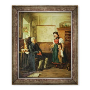 Tablou inramat - Carl Schlosser - Introducerea in practica, 70 x 85 cm