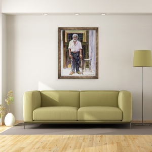 Tablou inramat - Carlton Murrell - Batran demn, 60 x 80 cm - Img 2