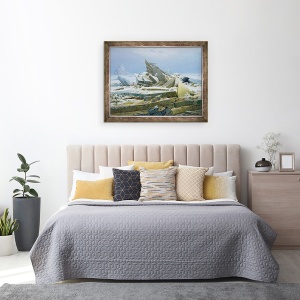 Tablou inramat - Caspar David Friedrich - Marea Polara, 60 x 80 cm - Img 3