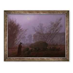 Tablou inramat - Caspar David Friedrich - O plimbare la asfintit, 70 x 90 cm