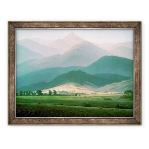 Tablou inramat - Caspar David Friedrich - Peisaj in Riesengebirge, 70 x 90 cm