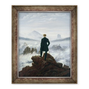 Tablou inramat - Caspar David Friedrich - Ratacitorul deasupra marii de ceata, 70 x 85 cm