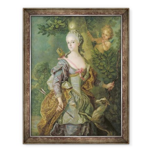 Tablou inramat - Charles-Amedee-Philippe van Loo - Luise Henriette Wilhelmine von Anhalt-Dessau 1750-1811 ca Diana, 60 x 80 cm