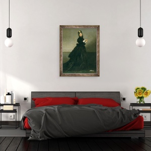 Tablou inramat - Charles Emile Auguste Carolus-Duran - Femeia cu manusa, 60 x 80 cm - Img 3