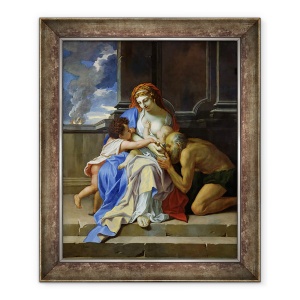 Tablou inramat - Charles Le Brun - O alegorie de caritate, 70 x 85 cm