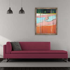 Tablou inramat - Charlotte Evans - insulele de topire, 50 x 60 cm - Img 2
