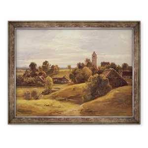 Tablou inramat - Christian Ernst Bernhard Morgenstern - Sat langa Dachau, 60 x 80 cm