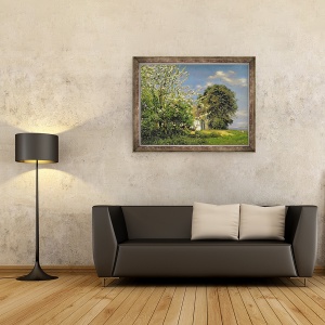 Tablou inramat - Christian Zacho - Floarea de primavara, 70 x 90 cm - Img 2