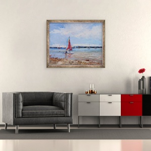 Tablou inramat - Christopher Glanville - Catamaran, 50 x 60 cm - Img 2
