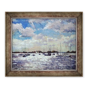 Tablou inramat - Christopher Glanville - Lumina serii, Golful Morbihan, 50 x 60 cm