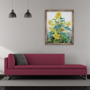 Tablou inramat - Christopher Ryland - Begonia Galben 2, 70 x 85 cm - Img 2