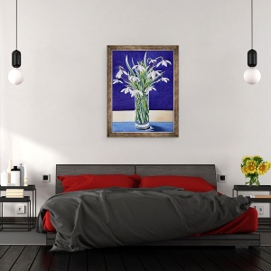 Tablou inramat - Christopher Ryland - Ghiocii, 70 x 90 cm - Img 3