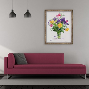 Tablou inramat - Christopher Ryland - Maci si muscate, 50 x 60 cm - Img 2