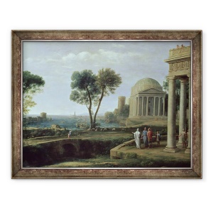 Tablou inramat - Claude Lorrain - Peisaj cu Aeneas la Delos, 70 x 90 cm