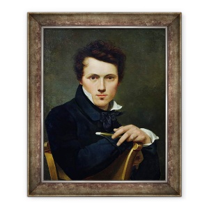 Tablou inramat - Claude-Marie Dubufe - Autoportret, 70 x 85 cm